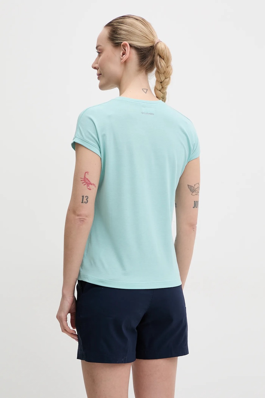 Αθλητικό μπλουζάκι Columbia Boundless Trek χρώμα: μαύρο, 2033481 φωτογραφία