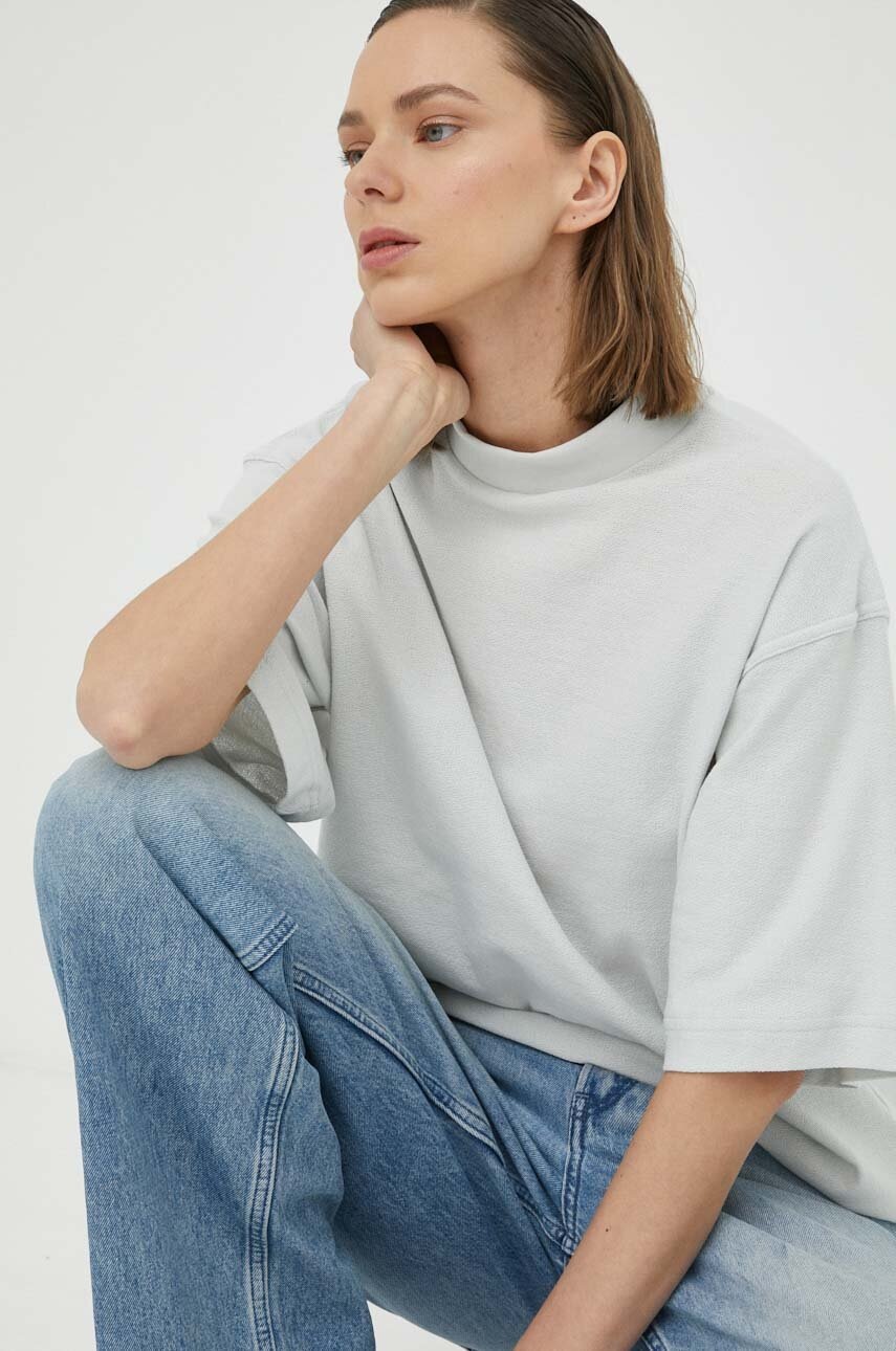 

Хлопковая футболка G-Star Raw цвет серый