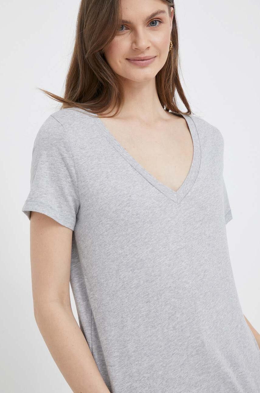 

Памучна тениска GAP в сиво, Сив
