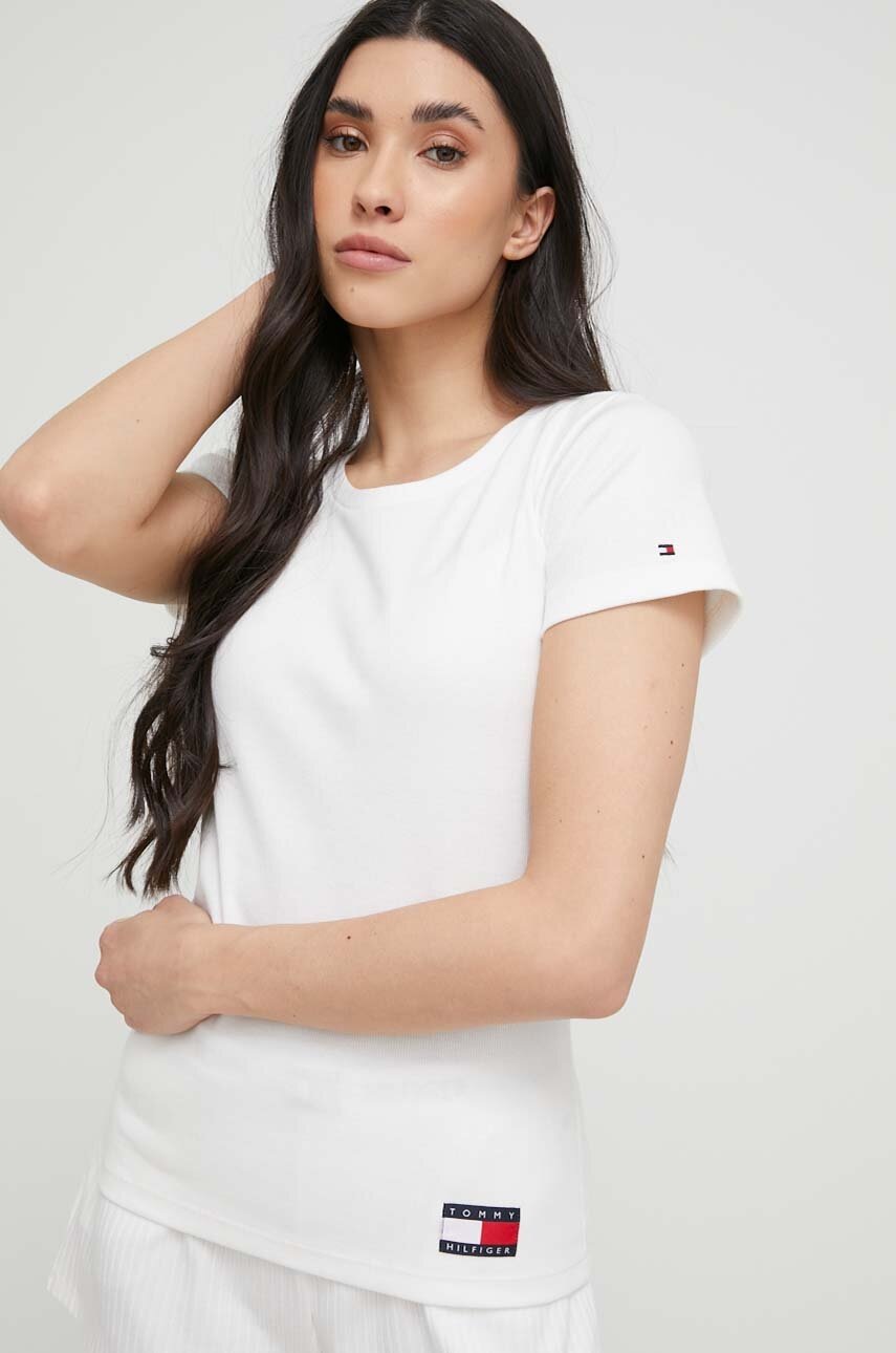 

Тениска Tommy Hilfiger в бежово, Бежов