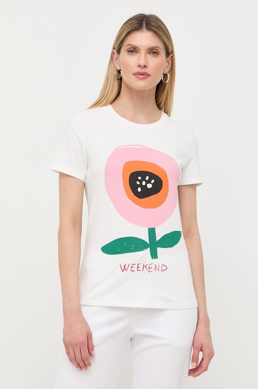 

Футболка Weekend Max Mara жіночий колір білий