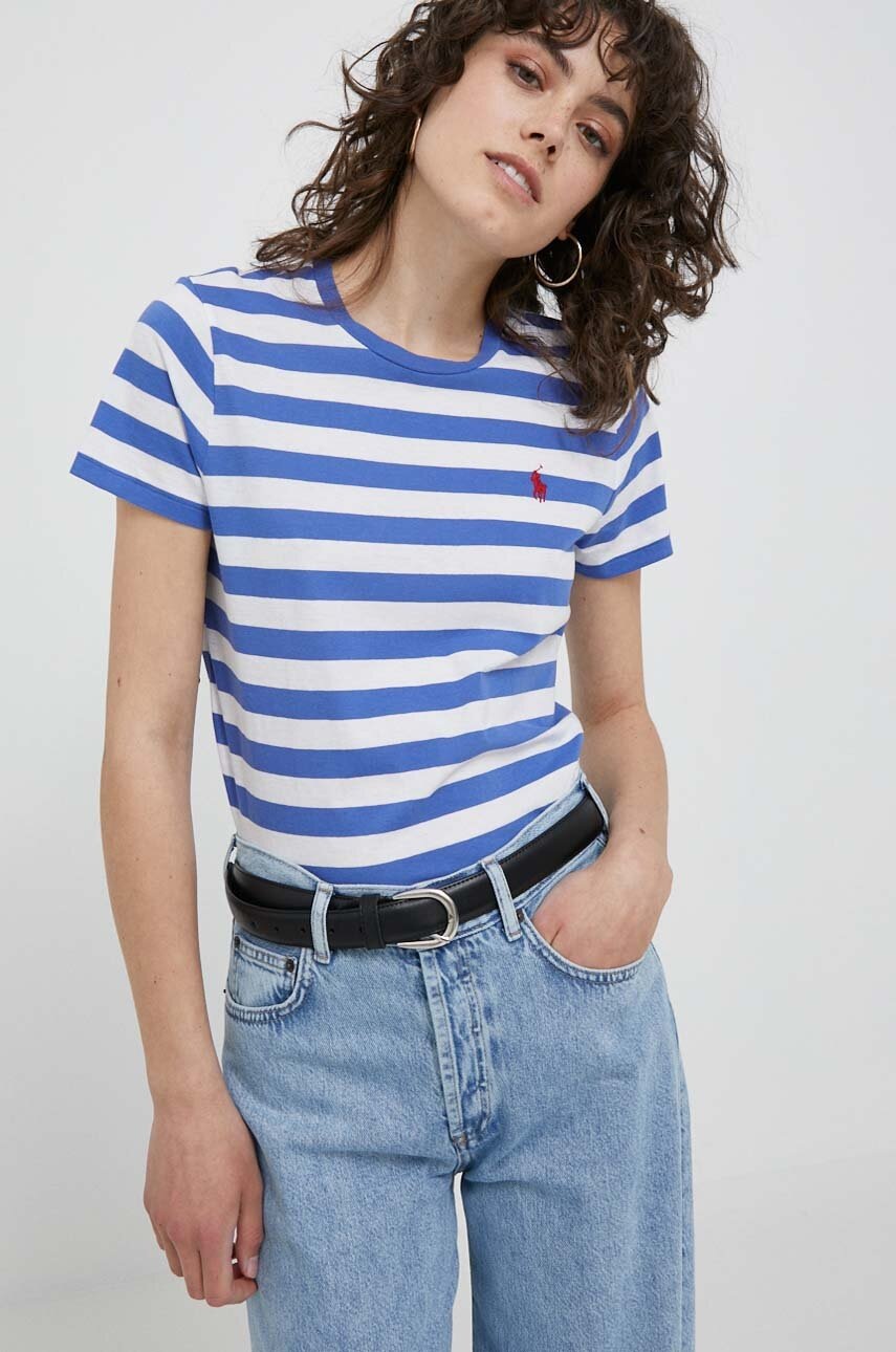 

Хлопковая футболка Polo Ralph Lauren цвет белый