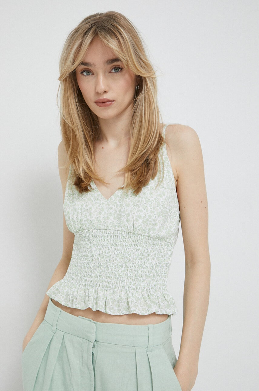 

Топ Hollister Co. дамски в тюркоазено, Зелен