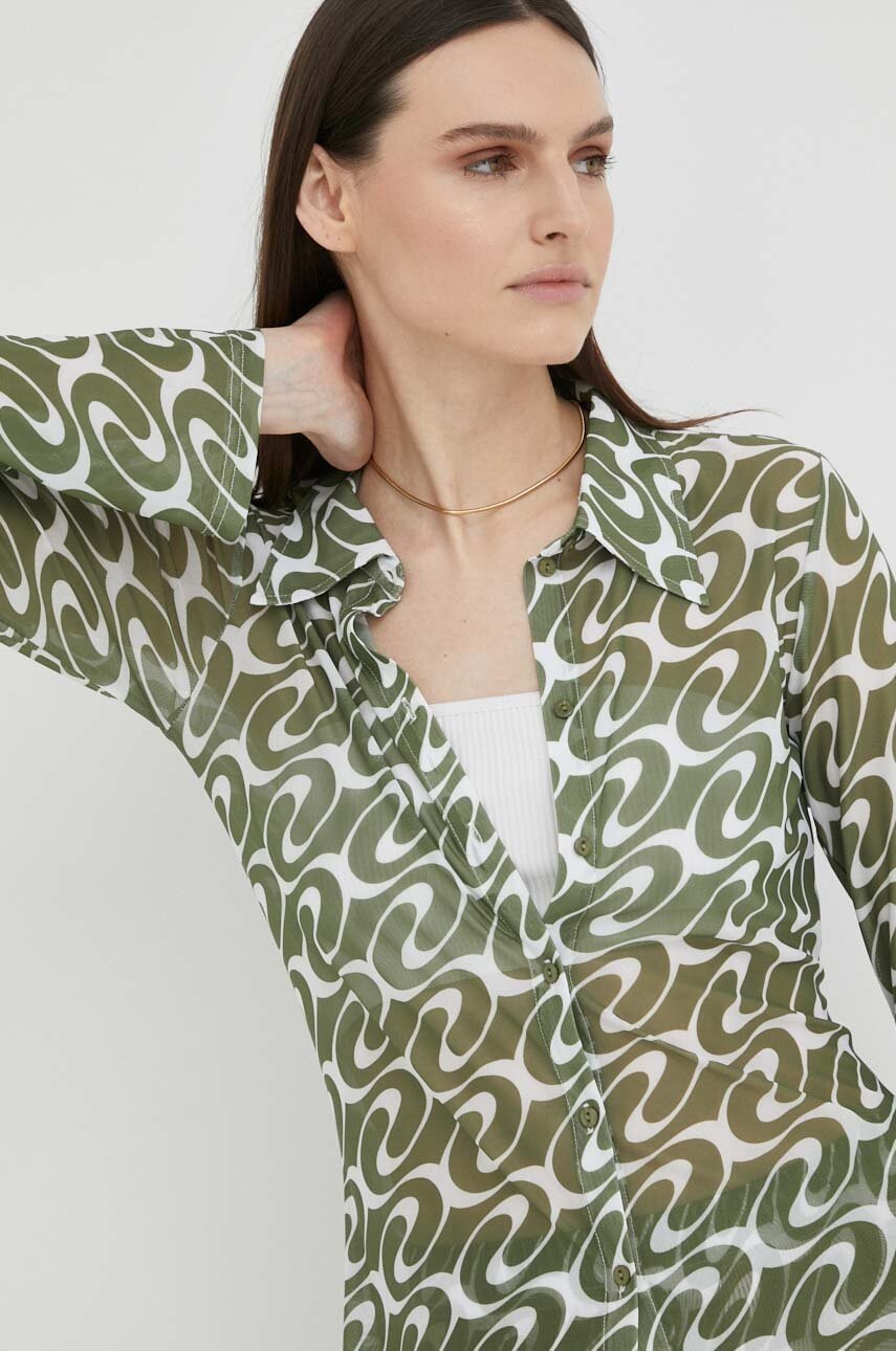 Πουκάμισο Résumé χρώμα: πράσινο φωτογραφία