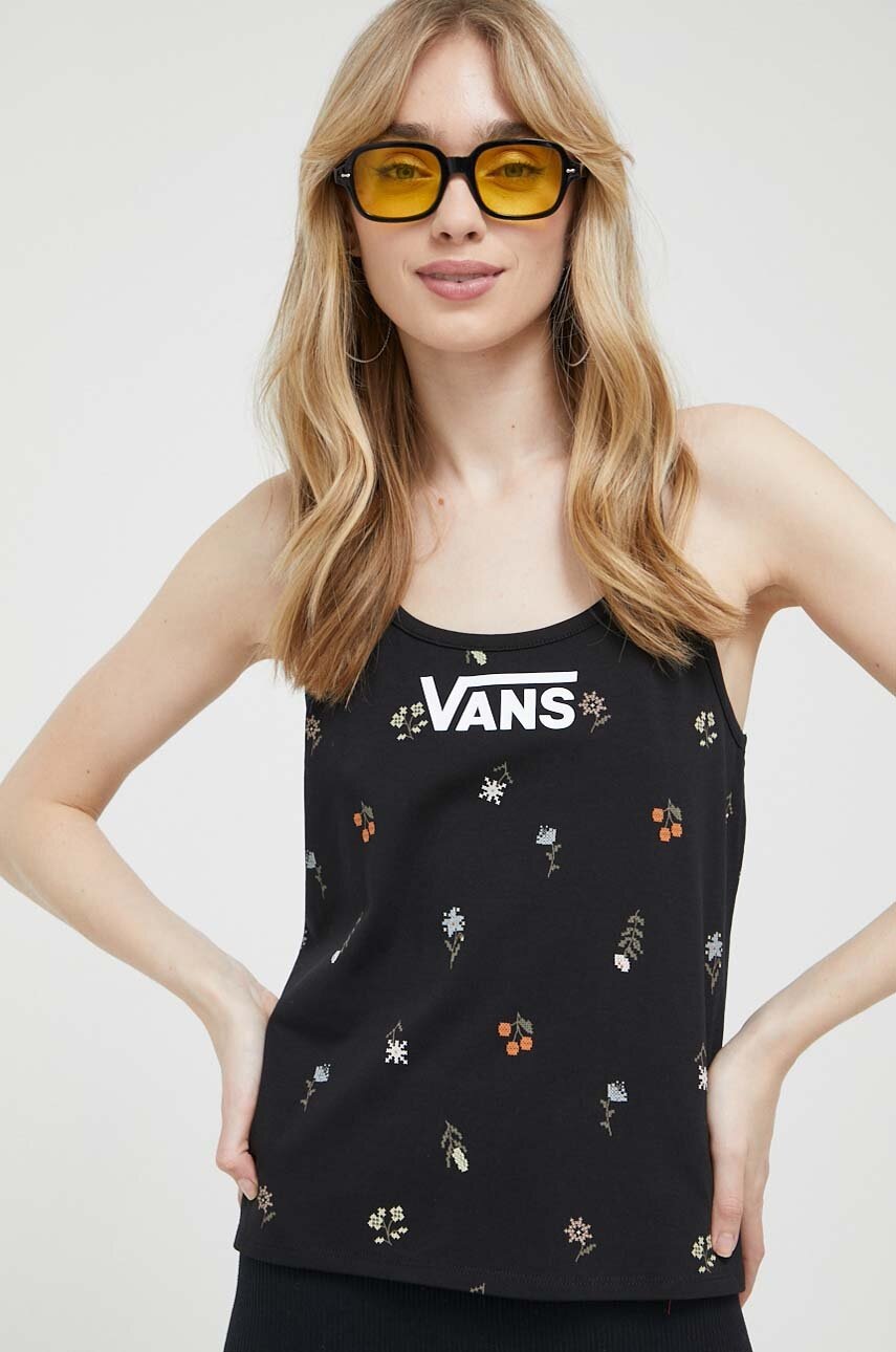 

Топ Vans жіночий колір чорний