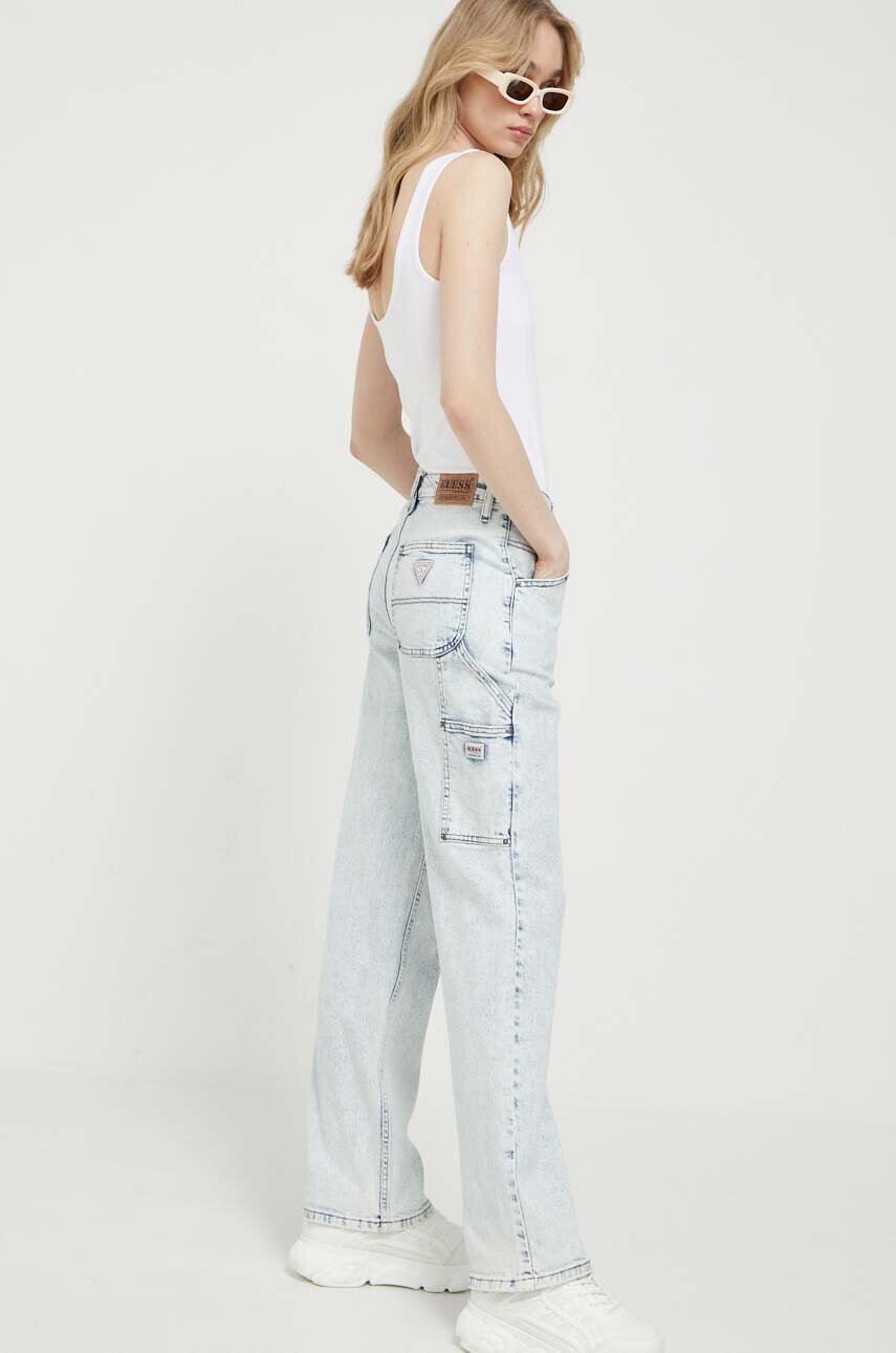 Κορμάκι Guess Originals χρώμα: άσπρο φωτογραφία