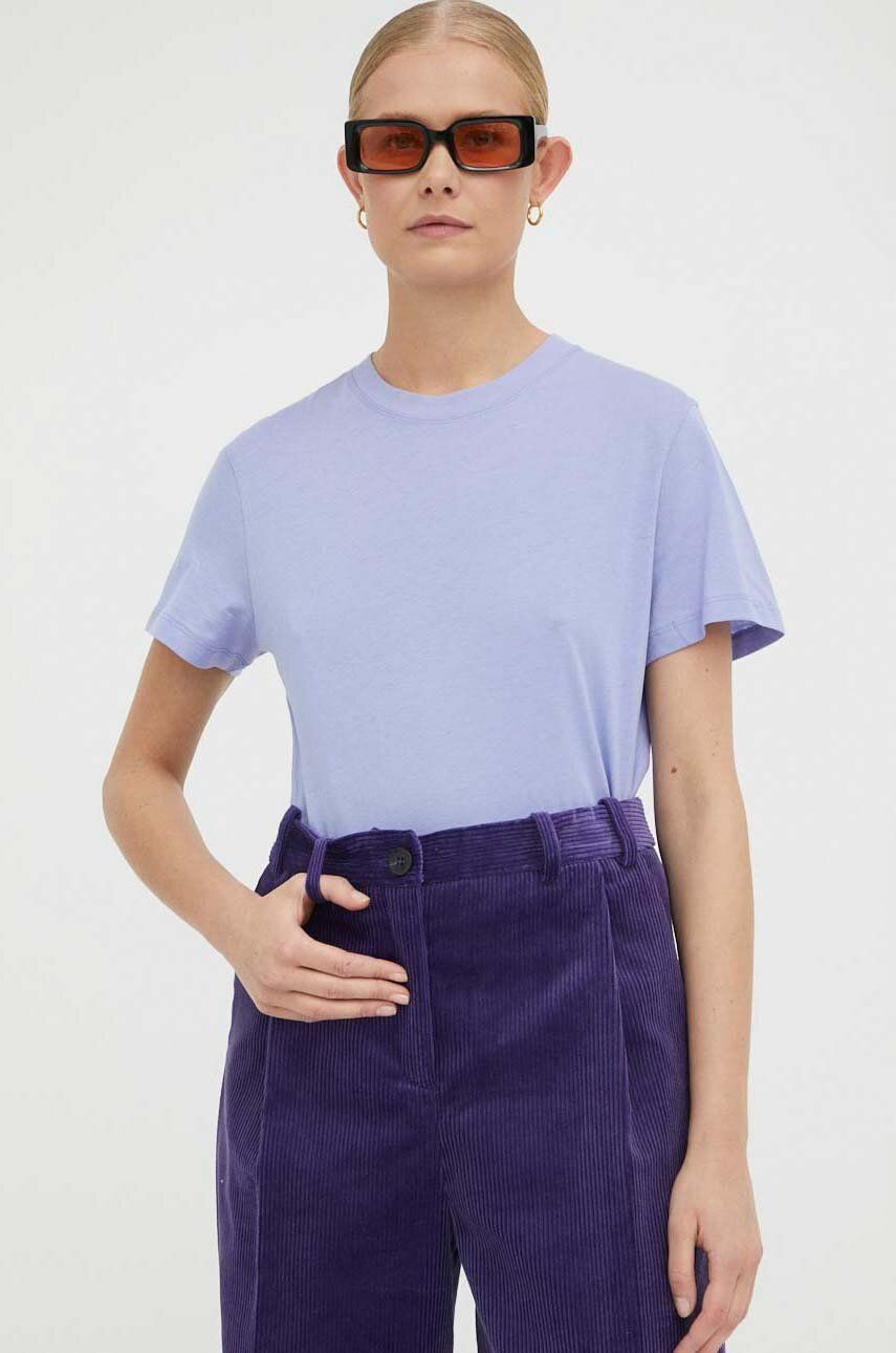 Bavlněné tričko Lovechild fialová barva - fialová -  100 % Bavlna