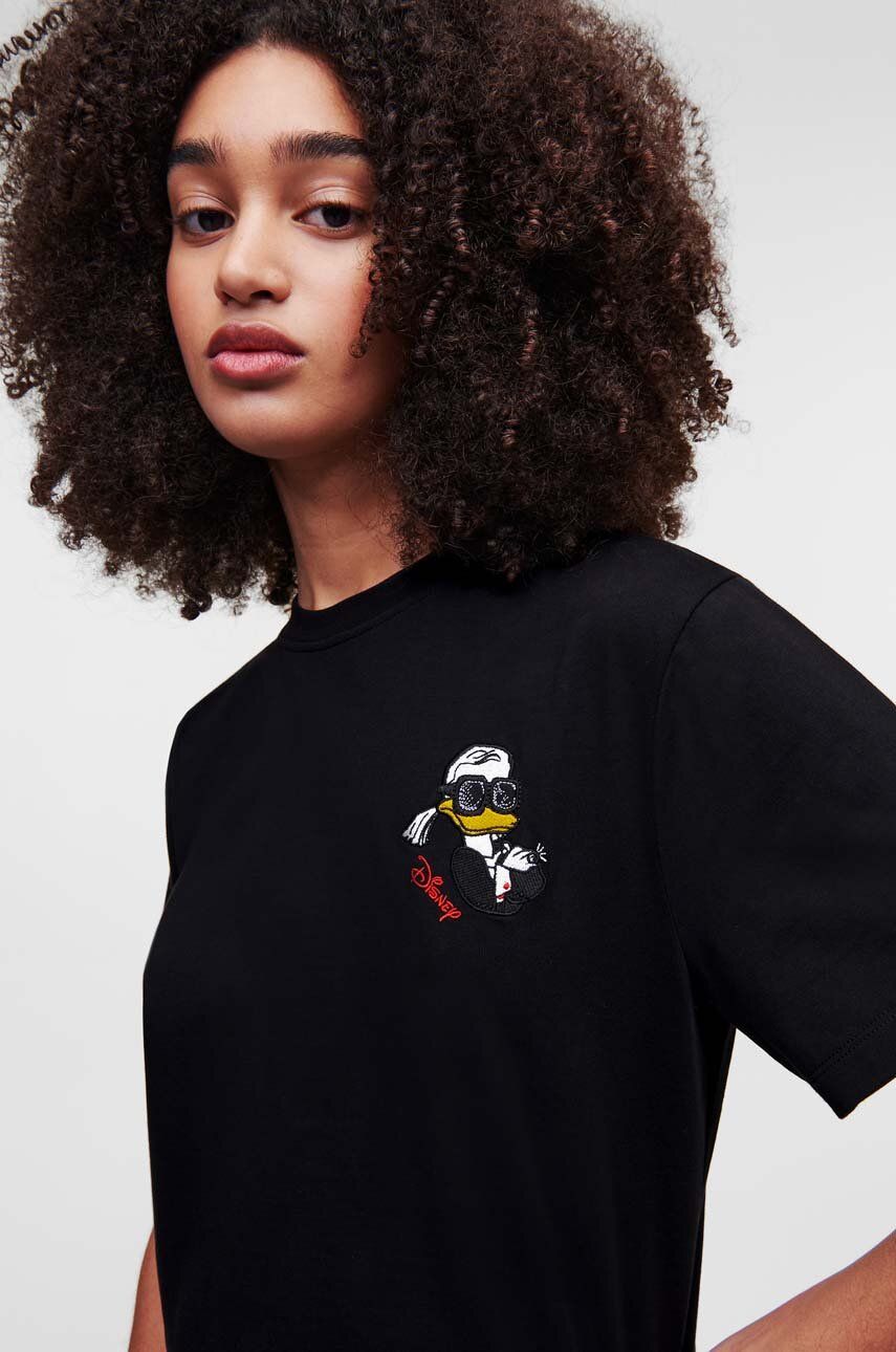 Karl Lagerfeld tricou din bumbac x Disney culoarea negru Pret Mic answear.ro imagine noua gjx.ro