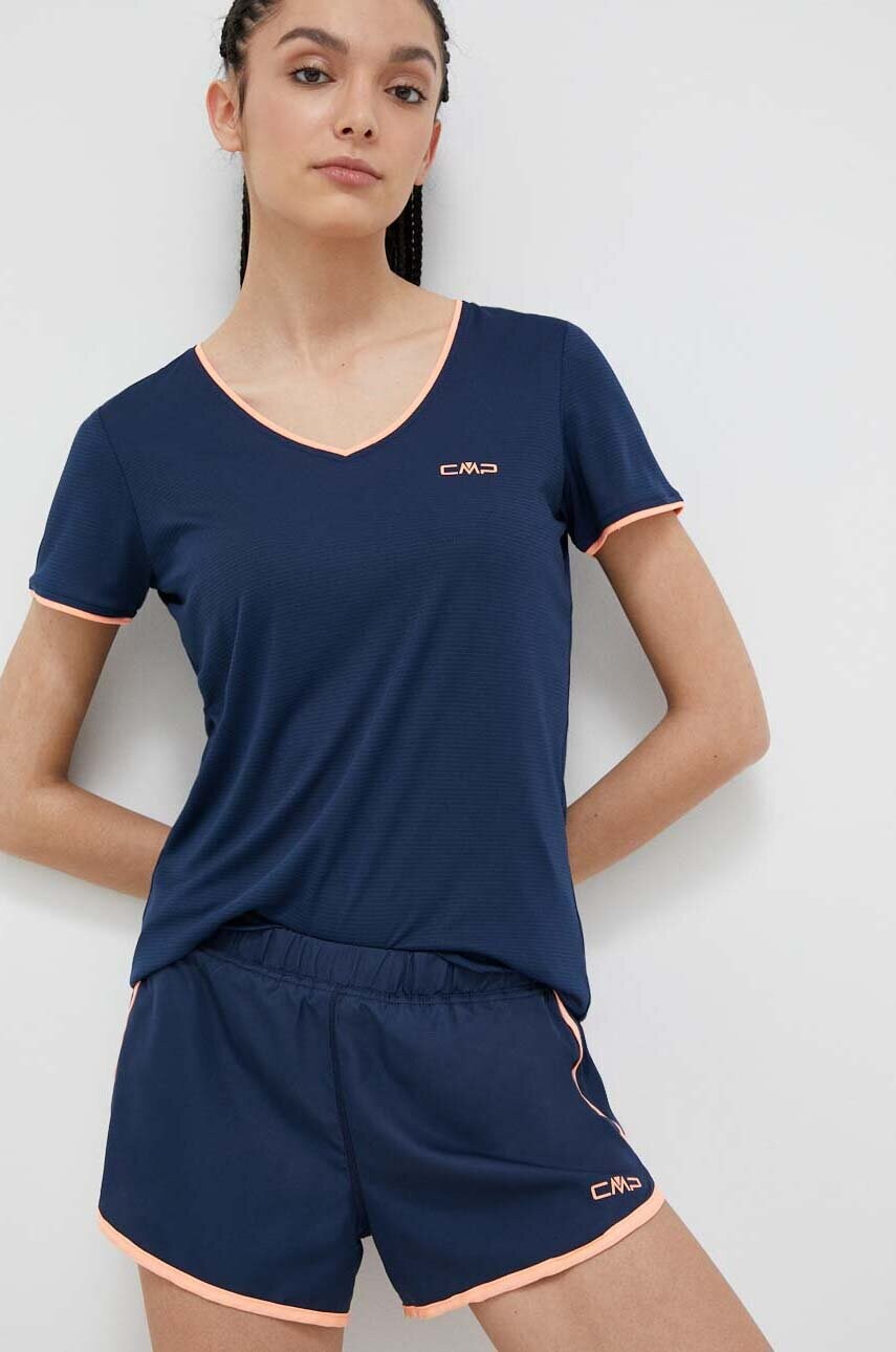 Cmp tricou sport culoarea albastru marin