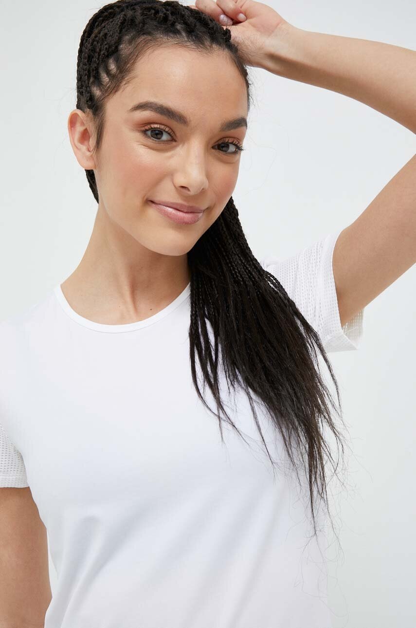 Μπλουζάκι προπόνησης Casall χρώμα: άσπρο φωτογραφία