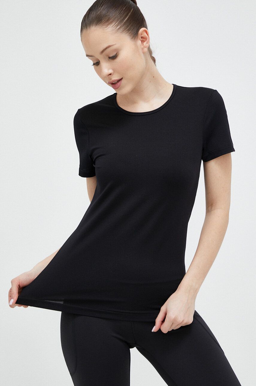 Tréninkové tričko Casall černá barva - černá - 87 % Recyklovaný polyamid