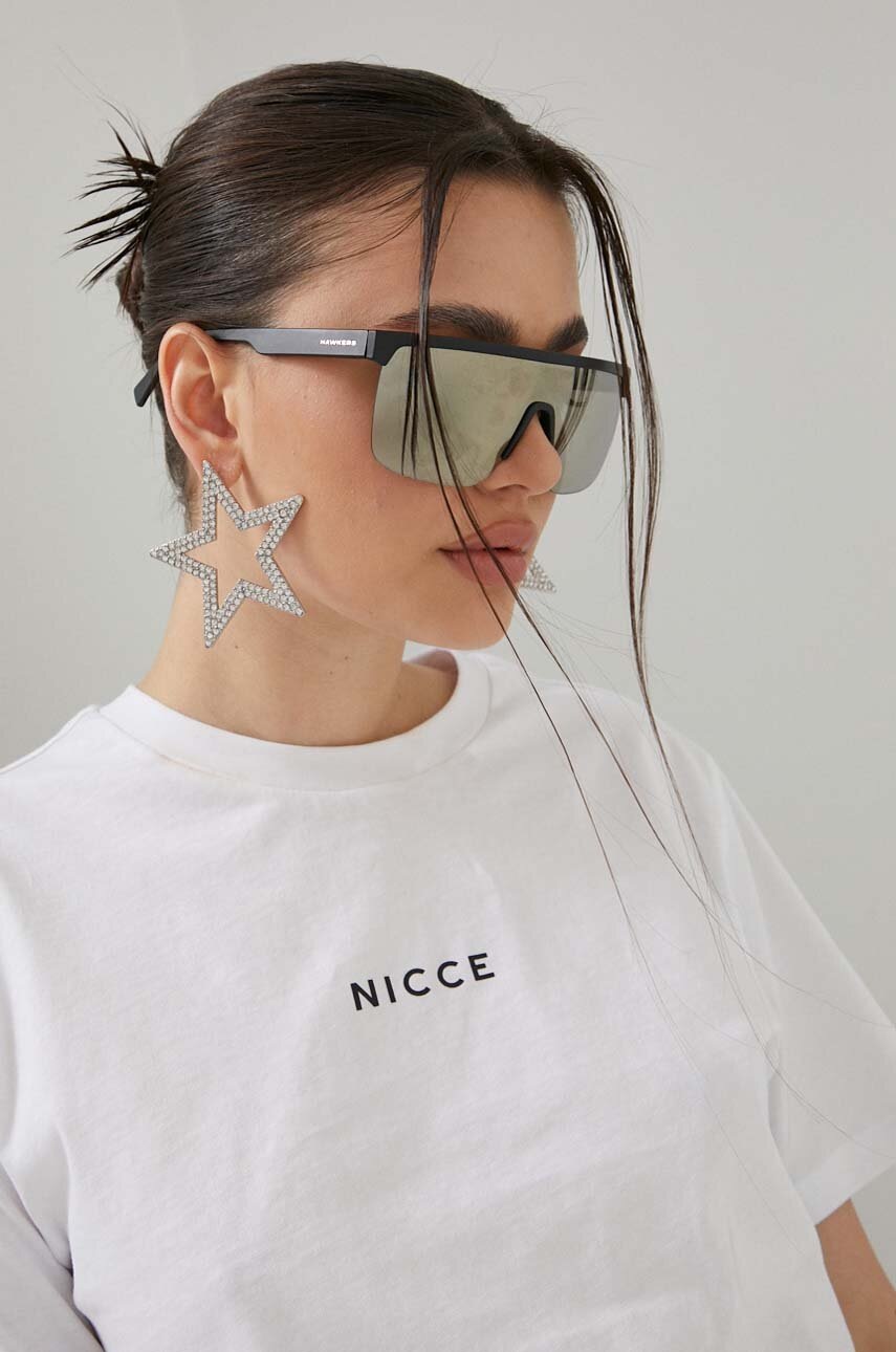 

Хлопковая футболка Nicce цвет белый
