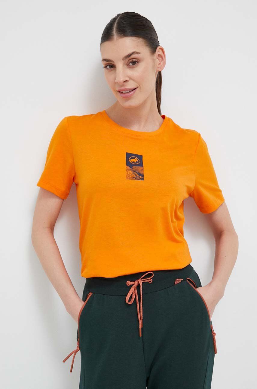 Mammut tricou sport Core Emblem culoarea portocaliu answear.ro