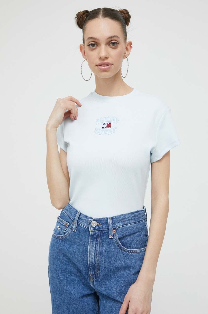 

Тениска Tommy Jeans в синьо, Син