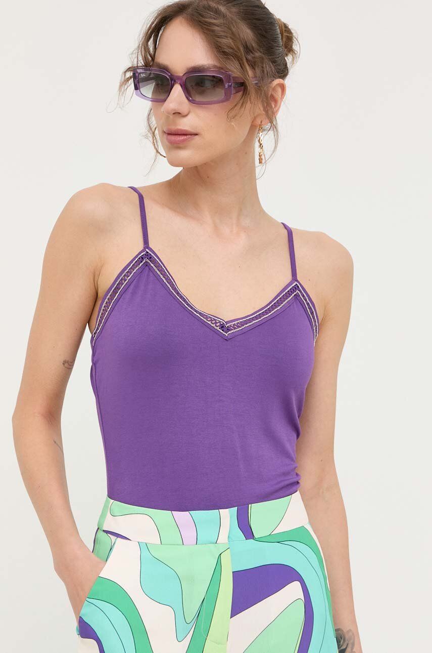 Morgan top femei, culoarea violet