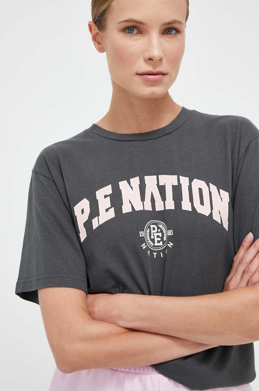 P.e Nation Tricou Femei, Culoarea Gri