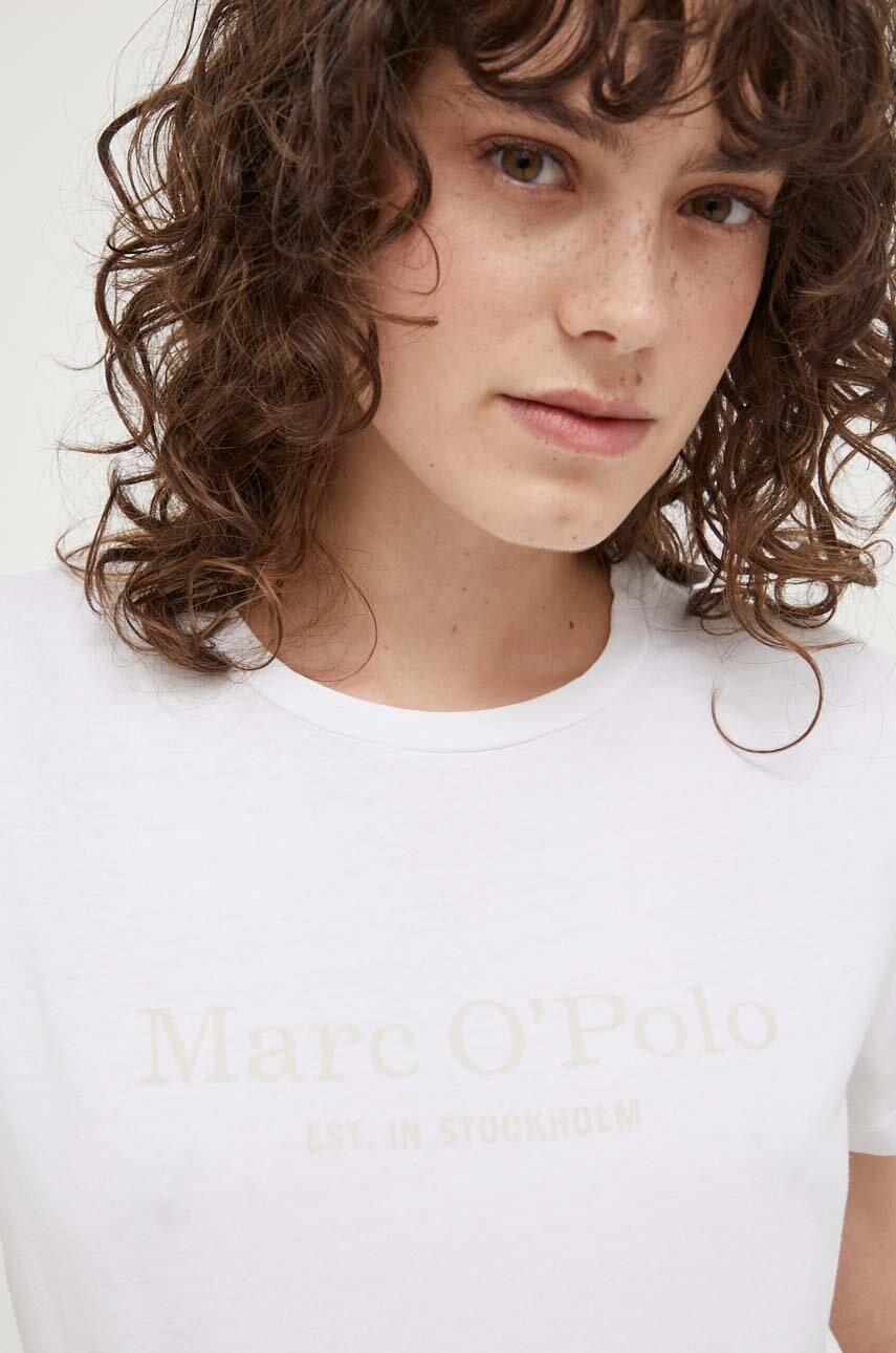 

Хлопковая футболка Marc O'Polo цвет белый