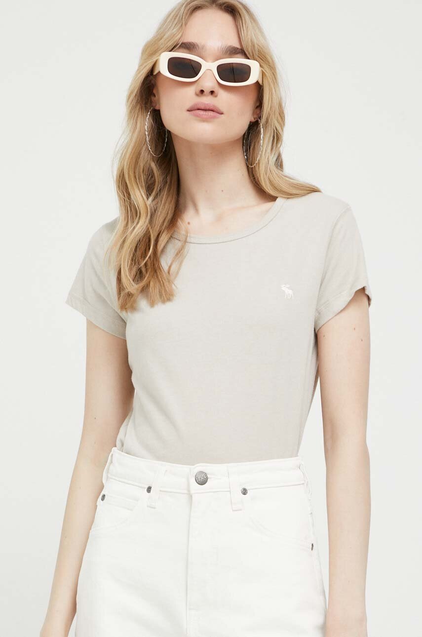 

Памучна тениска Abercrombie & Fitch (3 броя) в бяло, Бял