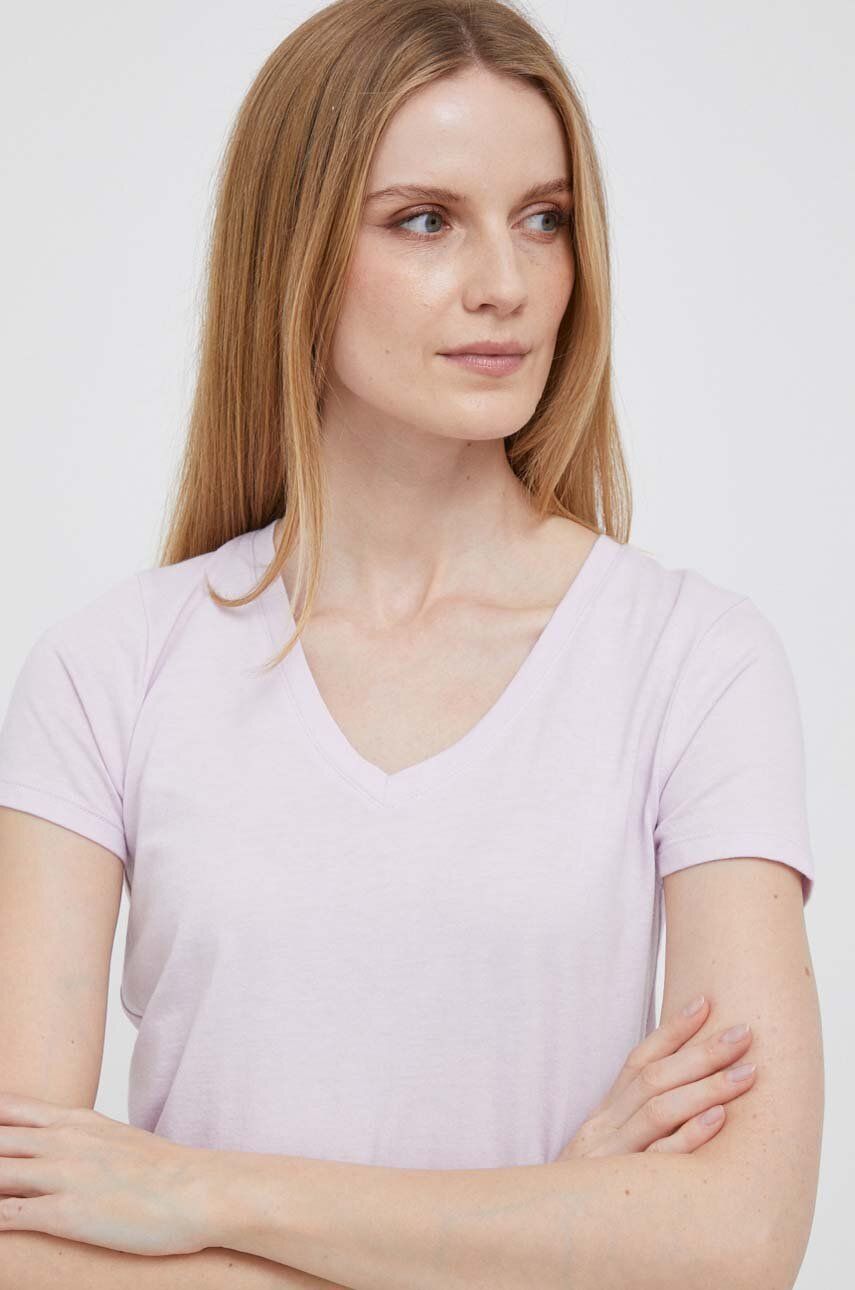Tričko GAP růžová barva - růžová -  60 % Bavlna