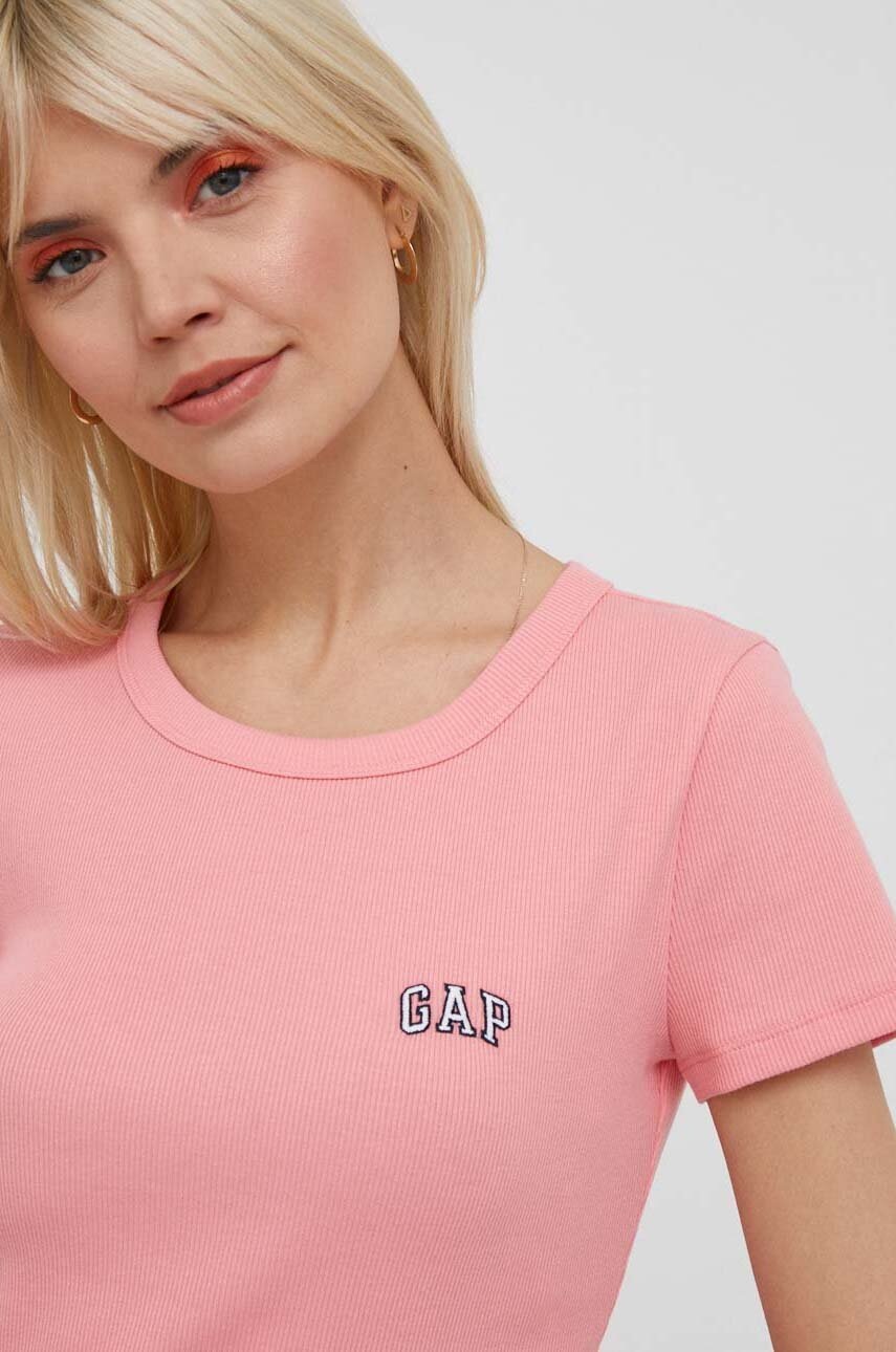 

Тениска GAP в розово, Розов
