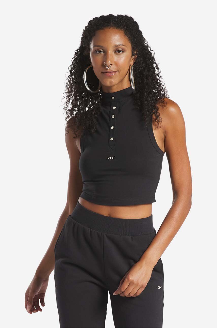 Reebok Classic top femei, culoarea negru, cu turtleneck HT7863-black image3