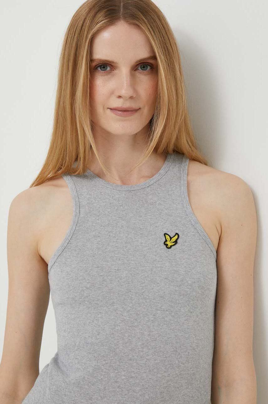 Lyle & Scott Top Femei, Culoarea Gri