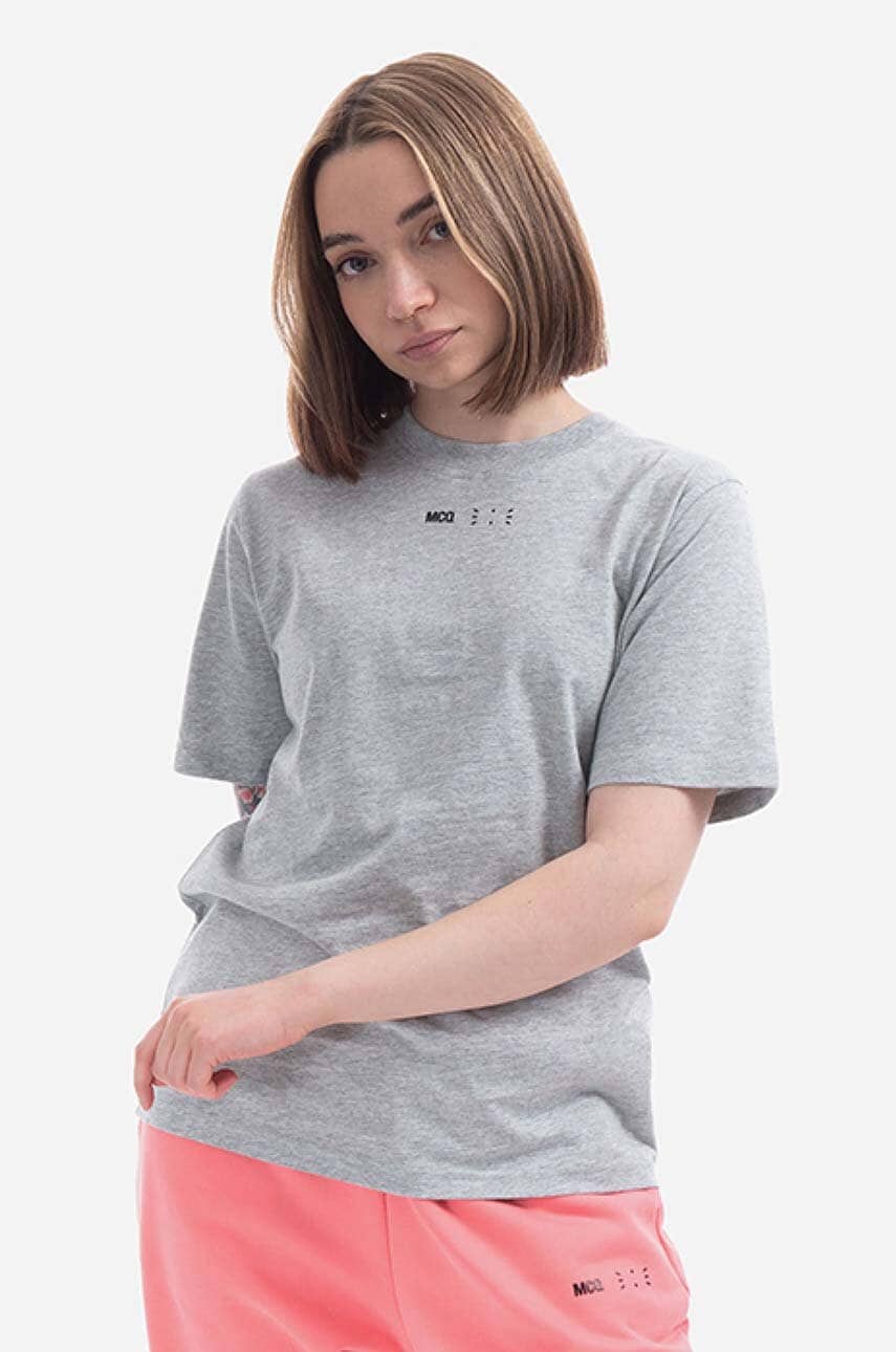 MCQ tricou din bumbac culoarea alb 624665RSJ791230-grey MCQ tricou din bumbac culoarea alb 624665RSJ791230-grey