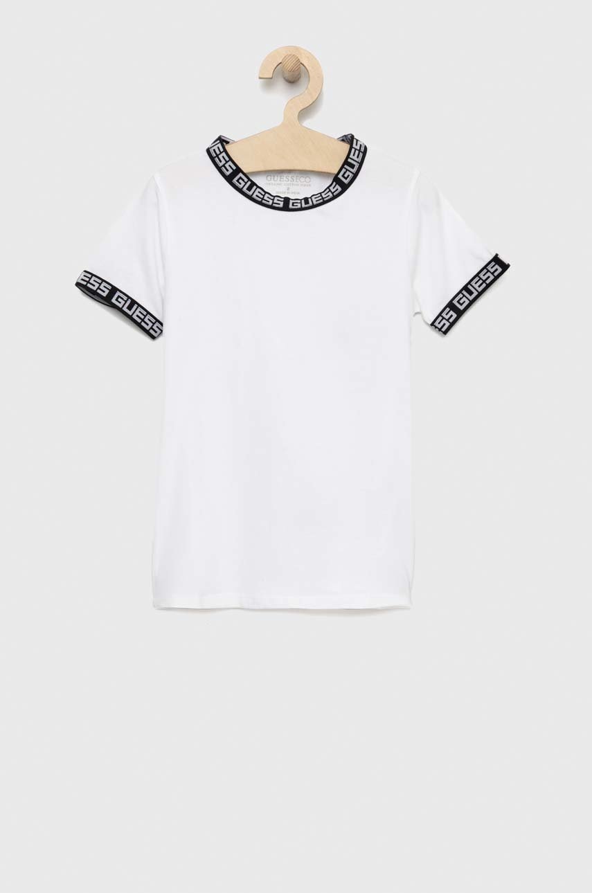 

Дитяча футболка Guess колір білий