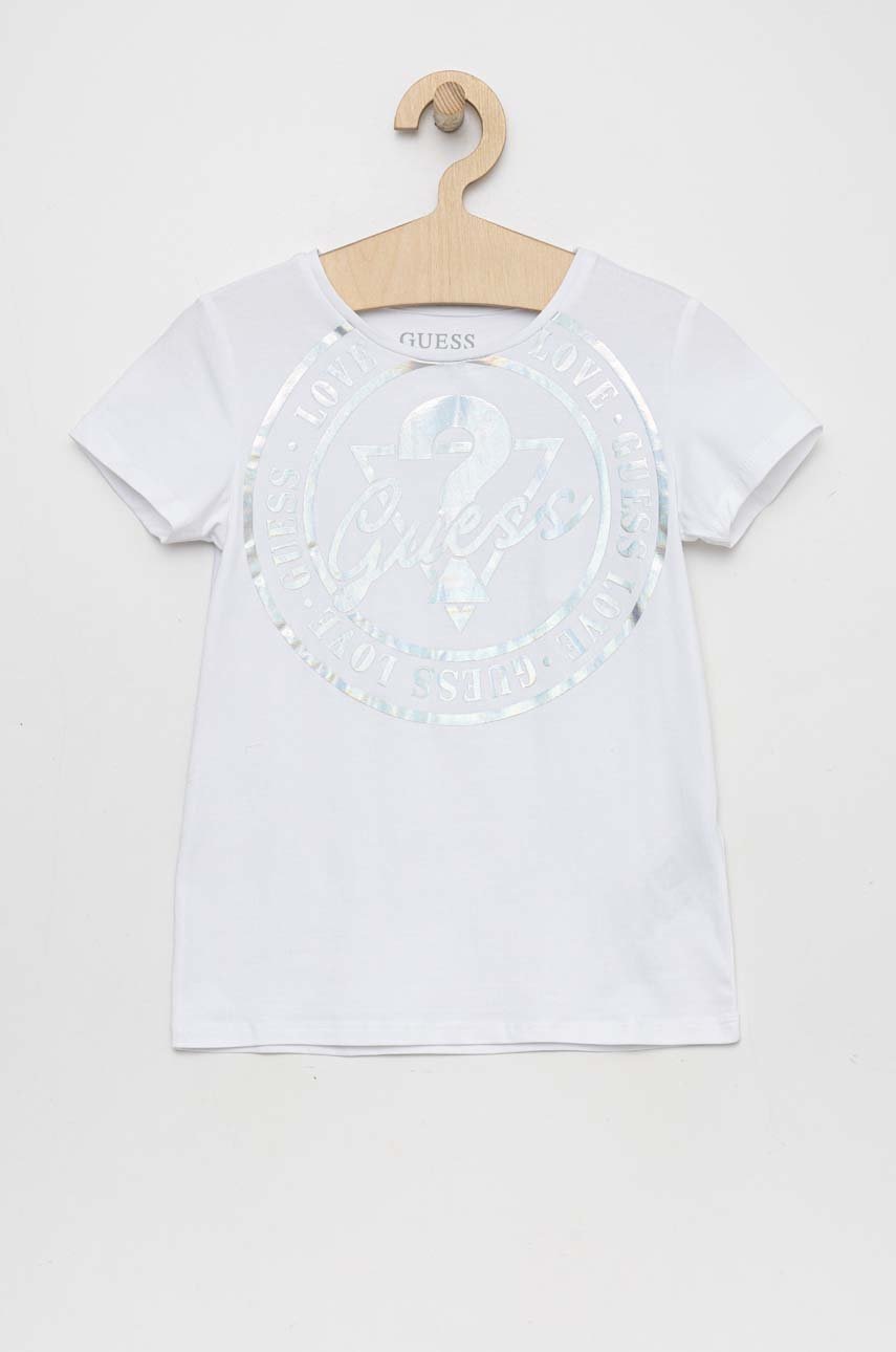 

Детска тениска Guess в бяло, Бял
