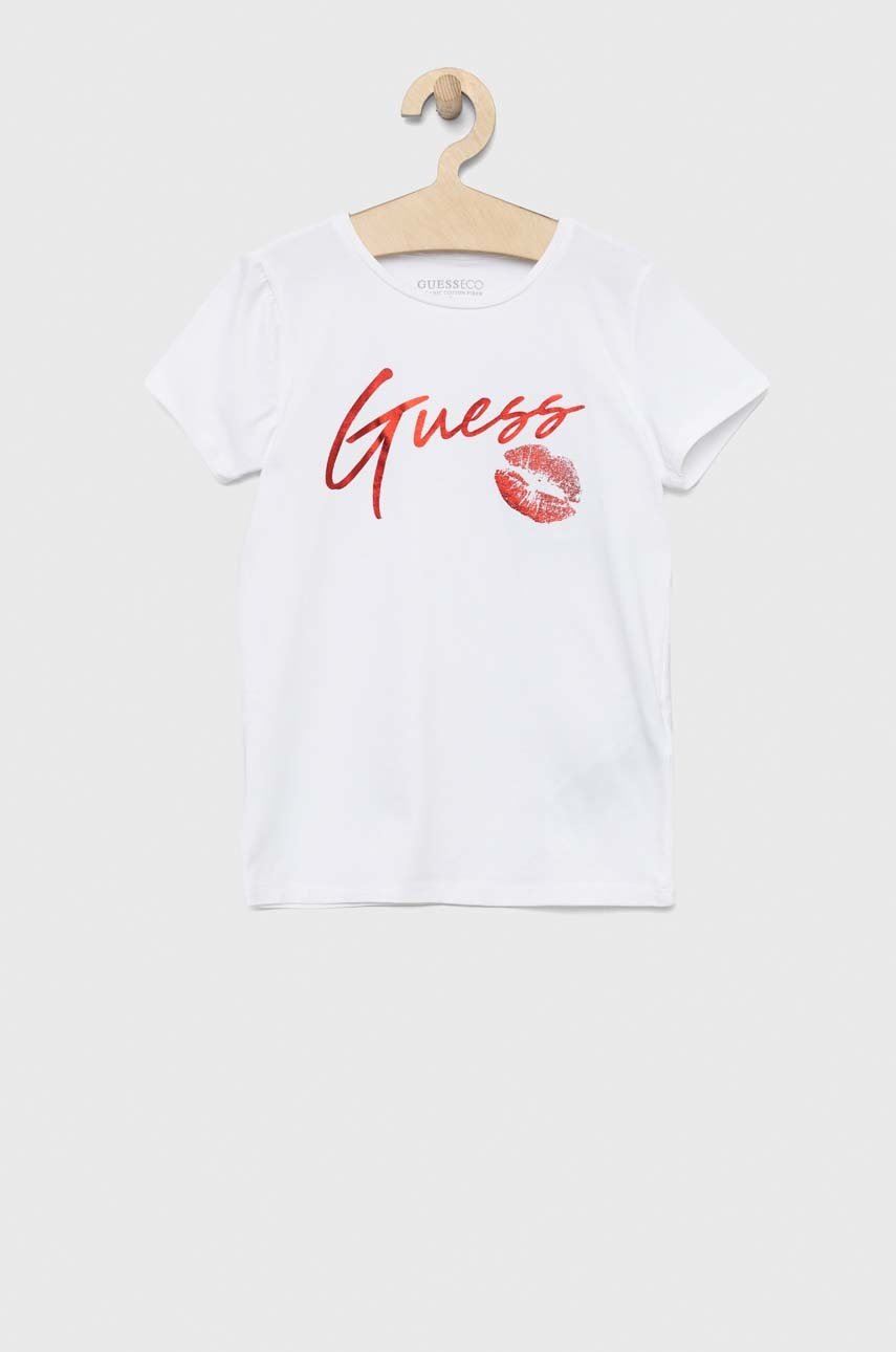 

Детска тениска Guess в бяло, Бял