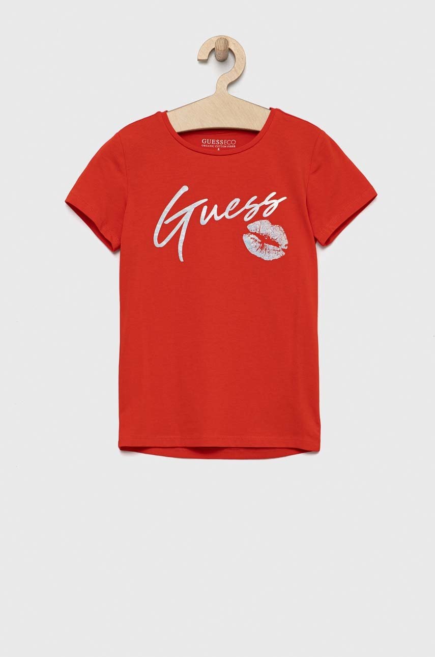 

Детская футболка Guess цвет красный