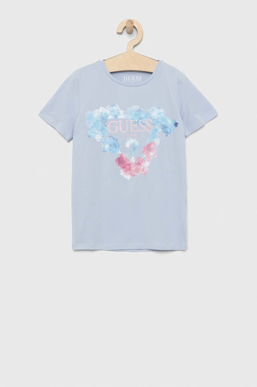 

Детска тениска Guess в синьо, Син