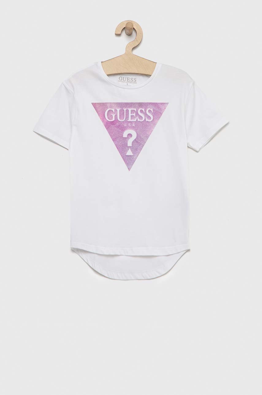 

Детска тениска Guess в бяло, Бял