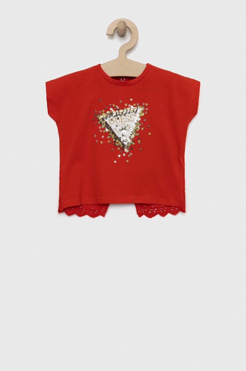 Детская футболка Guess цвет красный в Ивано-Франковске Детская футболка Guess цвет красный в Ивано-Франковске