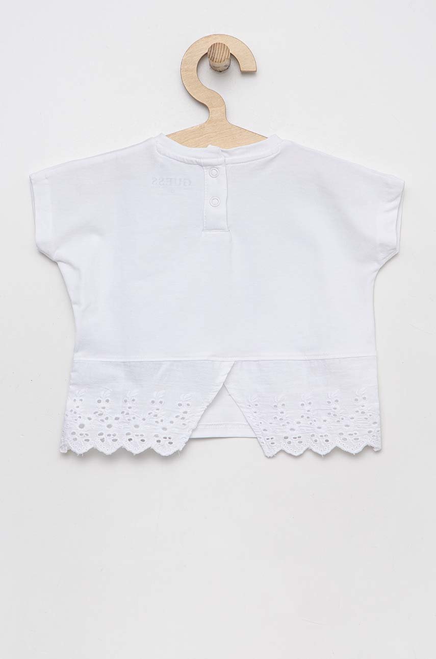 Дитяча футболка Guess колір білий