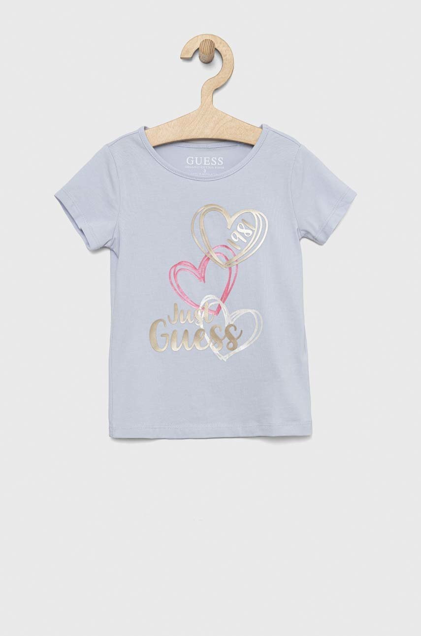 

Детска тениска Guess в синьо, Син