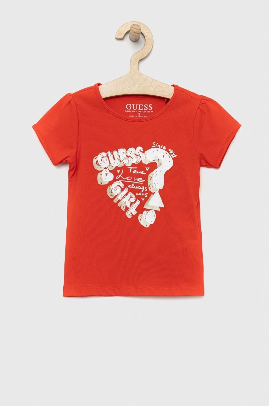 

Детская футболка Guess цвет красный