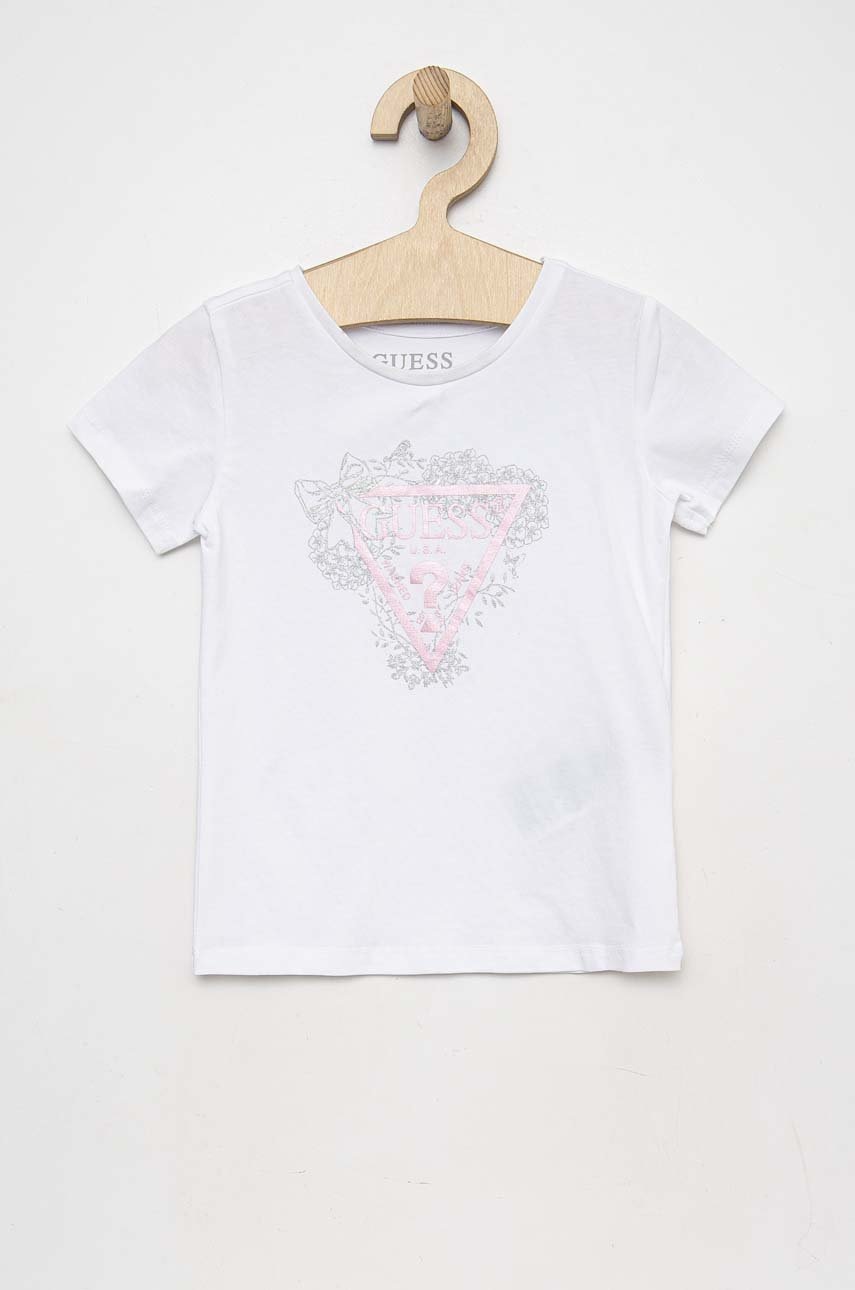 

Дитяча футболка Guess колір білий
