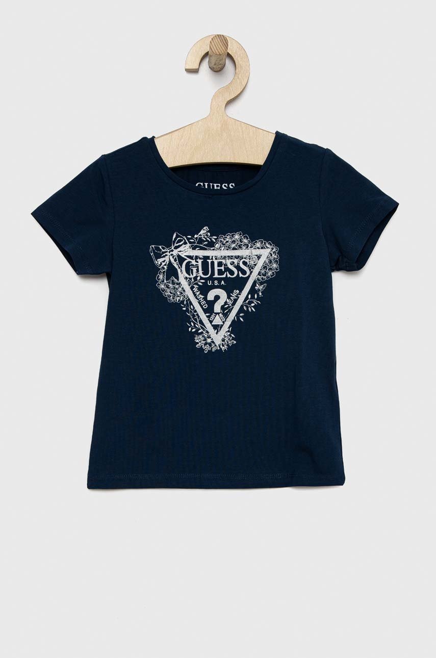 

Дитяча футболка Guess колір синій
