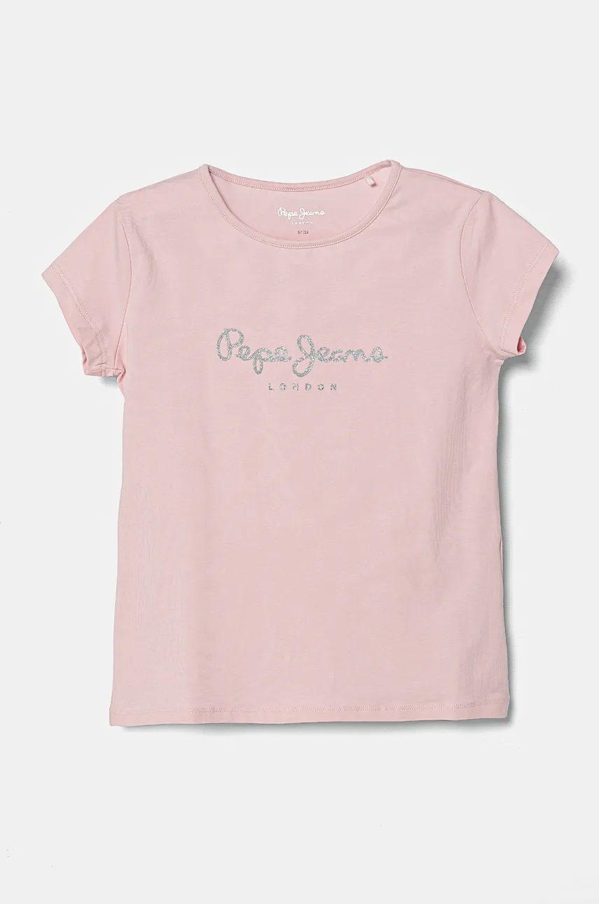 Pepe Jeans tricou copii culoarea roz