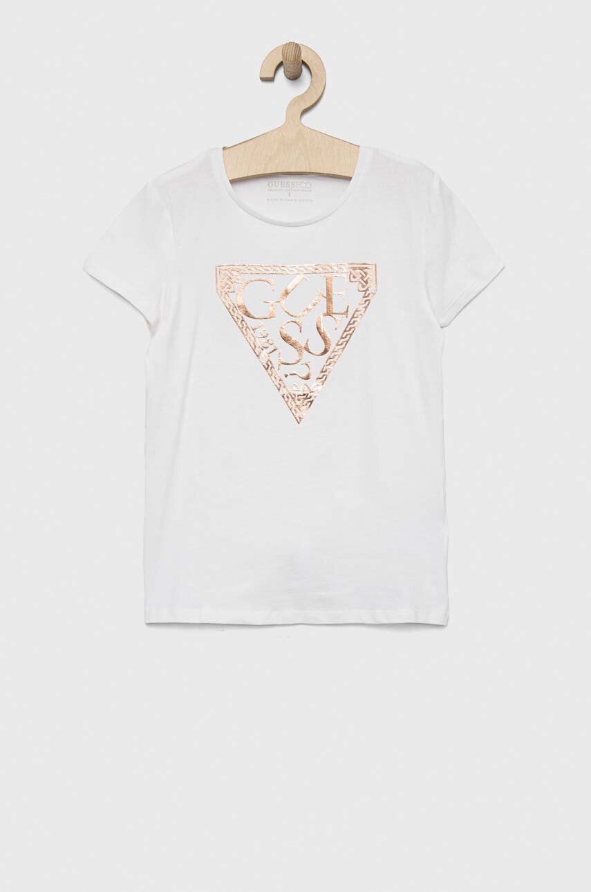 

Детска тениска Guess в бяло, Бял