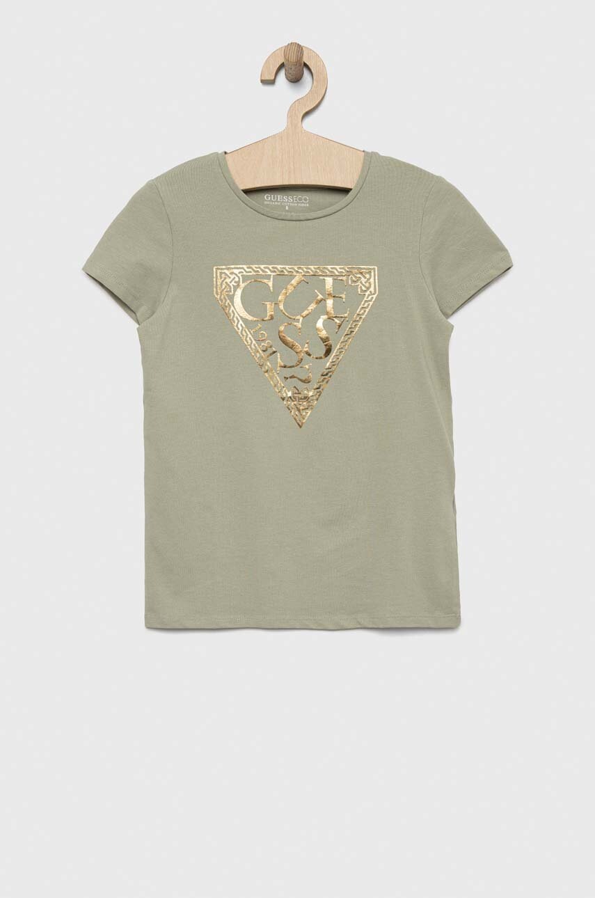 

Детская футболка Guess цвет зелёный