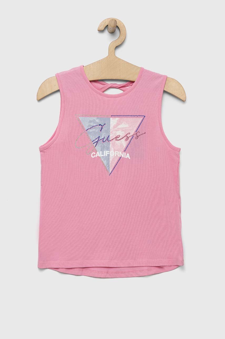 Детский топ Guess цвет розовый Детский топ Guess цвет розовый