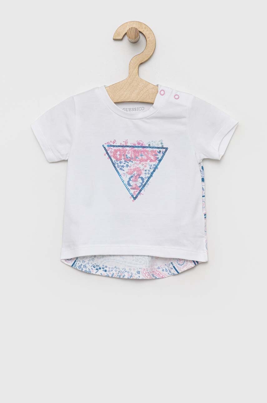 Детская футболка Guess цвет белый Детская футболка Guess цвет белый