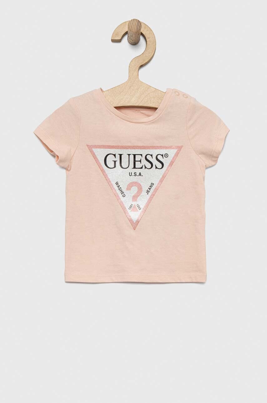 

Детская футболка Guess цвет розовый