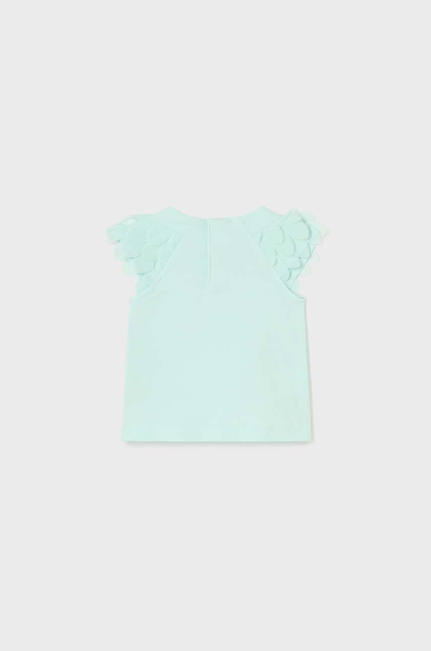 Футболка для младенцев Mayoral цвет бирюзовый Футболка для младенцев Mayoral цвет бирюзовый