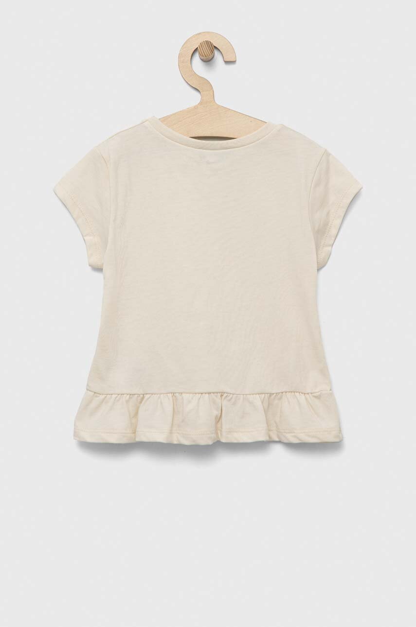 Дитяча футболка United Colors of Benetton колір бежевий