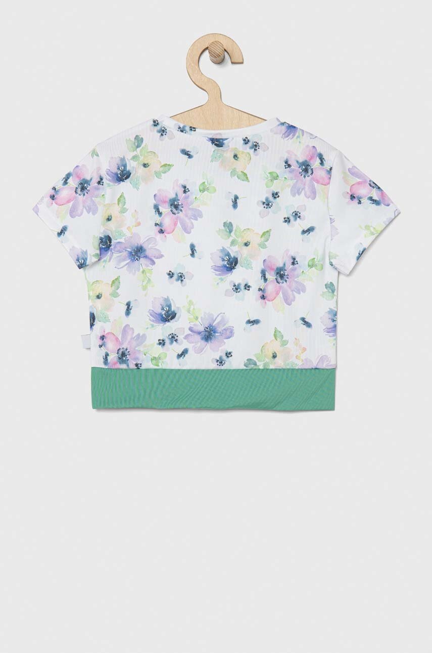 Дитяча футболка United Colors of Benetton колір зелений