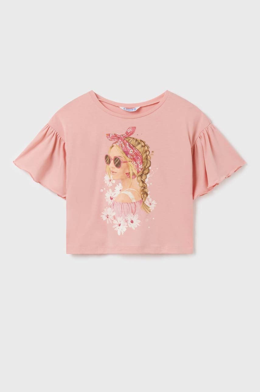 Детская футболка Mayoral цвет розовый Детская футболка Mayoral цвет розовый