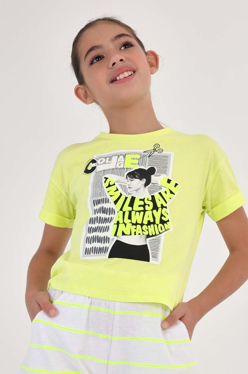 Детская хлопковая футболка Mayoral цвет жёлтый в Луцке Детская хлопковая футболка Mayoral цвет жёлтый в Луцке